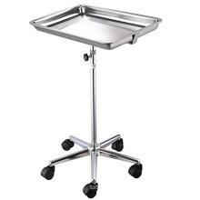 Height Adjustable Stainless Steel Surgical Instrument Medical Trolley Surgical Tables